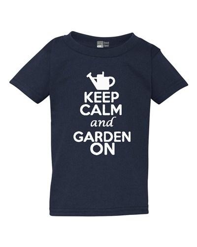 Keep Calm And Garden On Gardening Plants Flowers Toddler Kids T-Shirt Tee Unisex T-Shirt