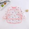 Baby Silicone Cartoon Bib 0-6 S Soft Bibs Baby Cute Clothing Toddler BPA Free Waterproof Long Sleeve Apron
