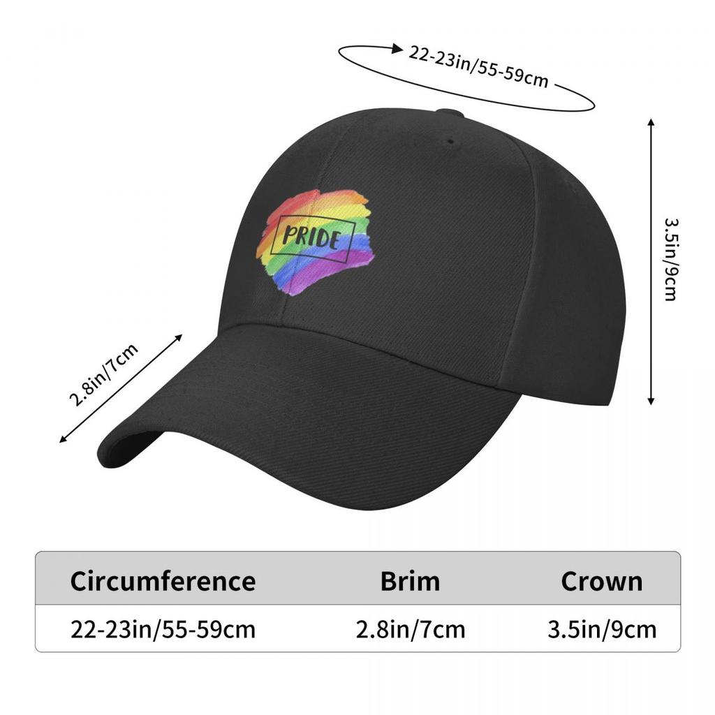 Fashion Rainbow LGBT Pride Baseball Cap Women Unisex Breathable Gay Lesbian Dad Hat Summer Hats Outdoor Snapback Caps