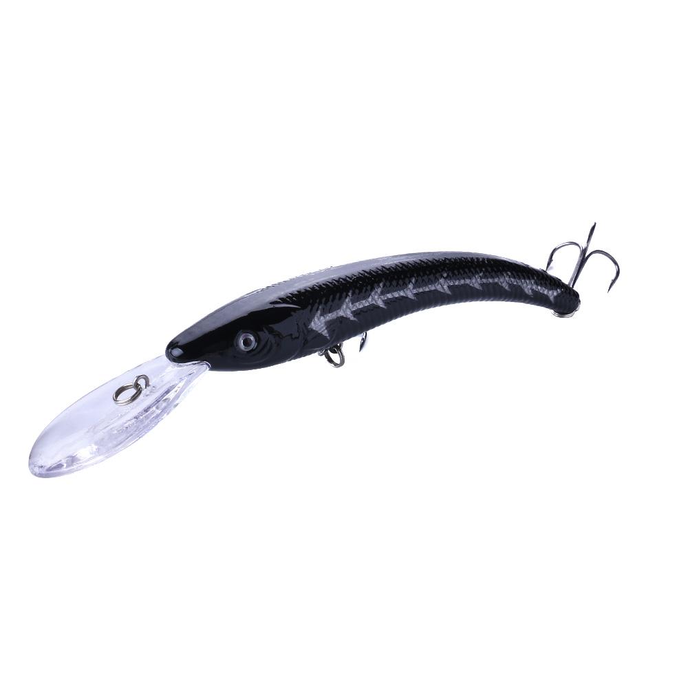 HENGJIA 1pc Minnow Fishing Lure Wobbler 3D Eyes Bionic Bass Pike Bait Fishing Tackle