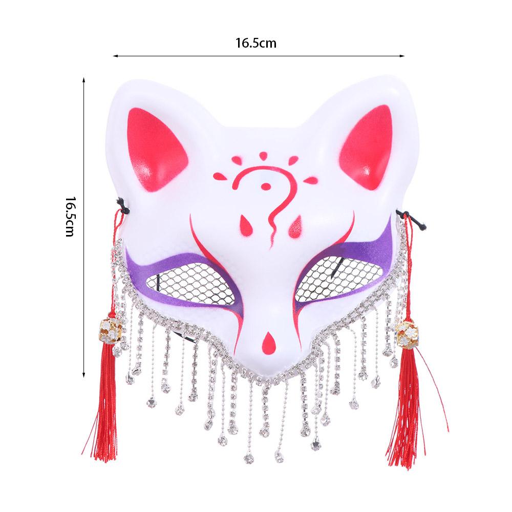 Кисточка Маска животного Стразы Венецианские маскарадные маски Ночной клуб Маска на пол лица Девушка