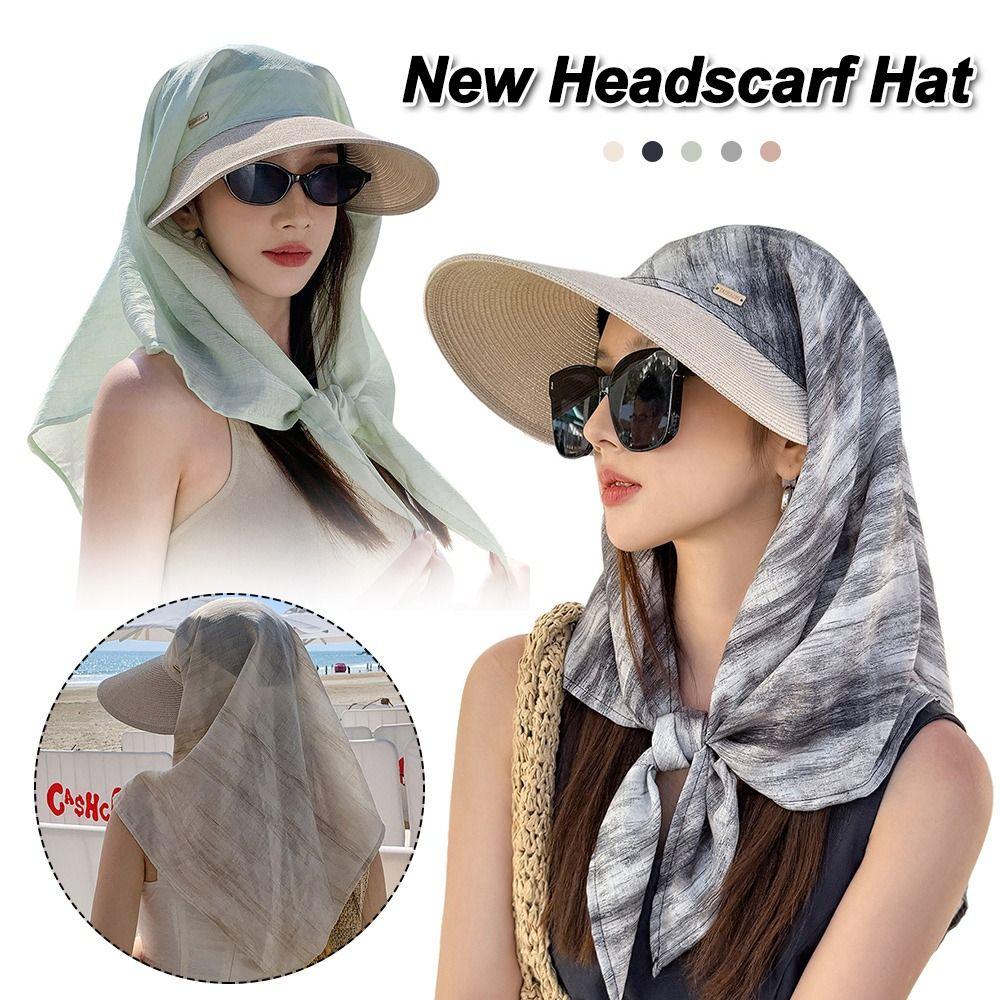Neck Protection Sun Hat UV Protection Baseball Cap Korean American Style Headscarf Hat