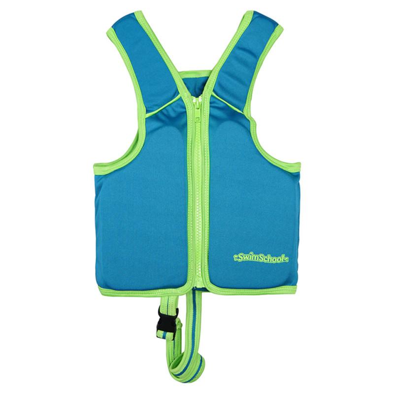 Summer Children Sleeveless Zipper Swim Life Jackets Kids Boys Girls Adjustable Life Vests Cartoon Balanced Flotation Swimsuit