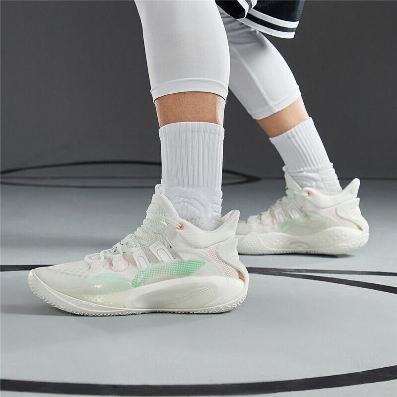 Баскетбольные кроссовки Li Ning Sonic 9 Low Slip, устойчивые к ударам, прочные, низкие, мужские, кроссовки Off-White ABAR039-5