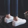 Модная обувь, женская обувь из вулканизированной кожи, новая весенняя базовая повседневная обувь белого цвета, женская обувь из искусственной кожи на плоской подошве со шнуровкой, студенческие кроссовки