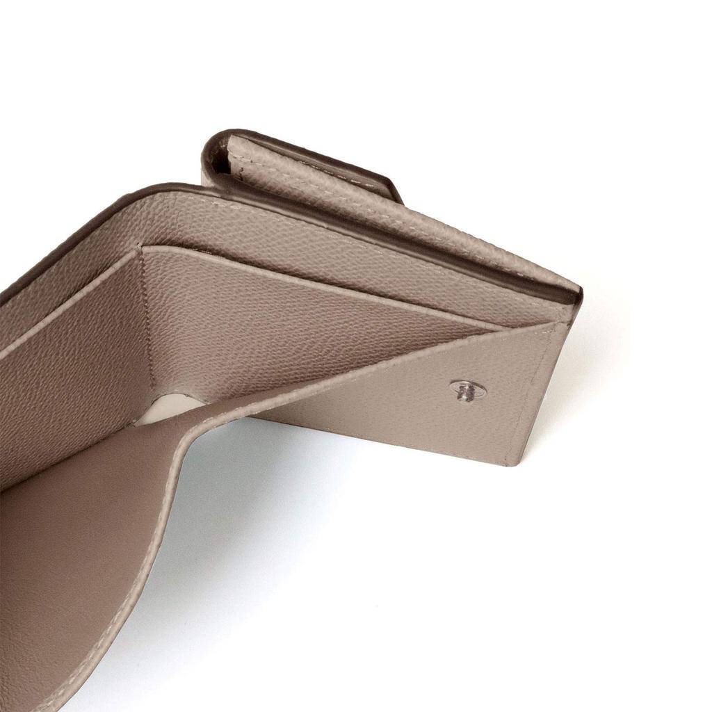 Bonaventura Noblessa Маленький кошелек Кошелек Лучшая кожа Минималистичный Тонкий Натуральная кожа Подарок Новый Жизнь Белый день [BONAVENTURA] [Серо-бежевый] Европейский