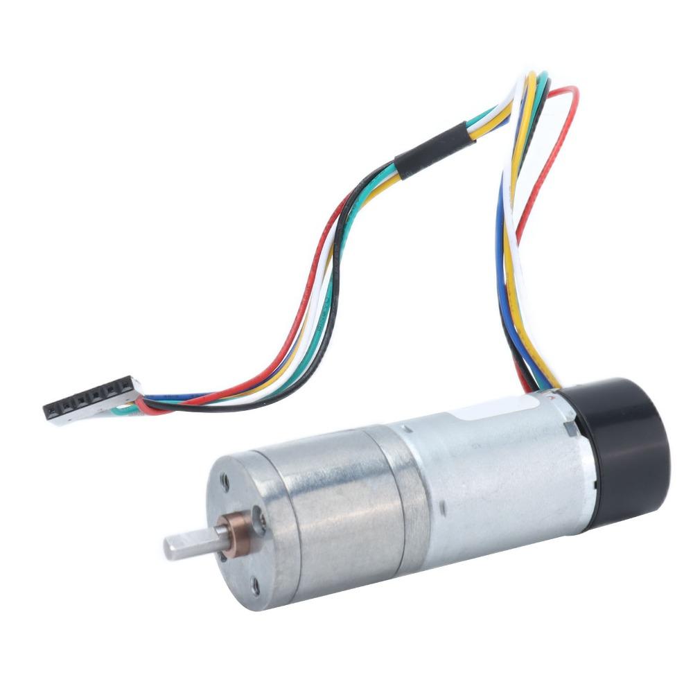 Dustproof DC Geared Motor Zinc Alloy Encoder Gear Motor Durable Metal Gearmotor For Robot Model