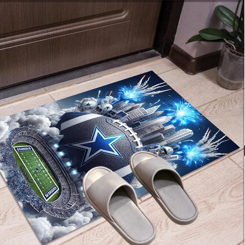 Dallas Cowboys Pattern Rug, Indoor/Outdoor Mat, for Picnic, Gameroom, Bedroom, Office, Living Room, Home Decor Carpet, Birthday Gift