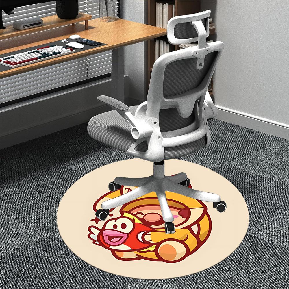 1PC Mario Cat Fish Office Round Area Rug, Indoor Mat Suitable For Office, Under Office Chairs Bedroom Living Room Home Decor DT1212018