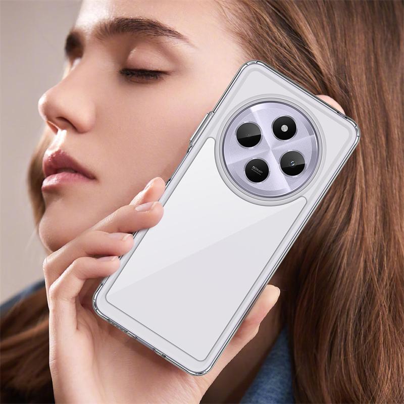 Для Xiaomi POCO C75 чехол прозрачный ПК роскошный ТПУ силиконовый чехол POCO C75 чехол ТПУ защитный чехол для телефона POCO C75 чехол