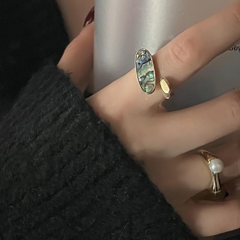 Дэчжон Стильное корейское вдохновение Высококачественное жемчужное кольцо для элегантных женщин Мода