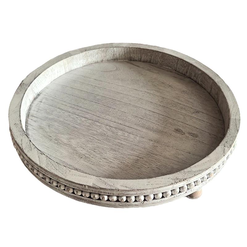 Handmade Storage Tray Aromatherapy Plate Display French Retro Style Natural Materials Hotel Restaurant Sundries Accessories