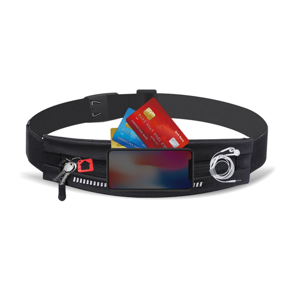 Men Women Adjustable Exercise Gym Phone Pouch Waist Pack Sports Bag Waist Bag