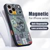 Магнитный Чехол Для Magsafe Для iPhone 17 Pro Max Путешествия Метка Узор Достопримечательность Ощущение Кожи Чехол Для iPhone 16 15 14 13 Pro Max