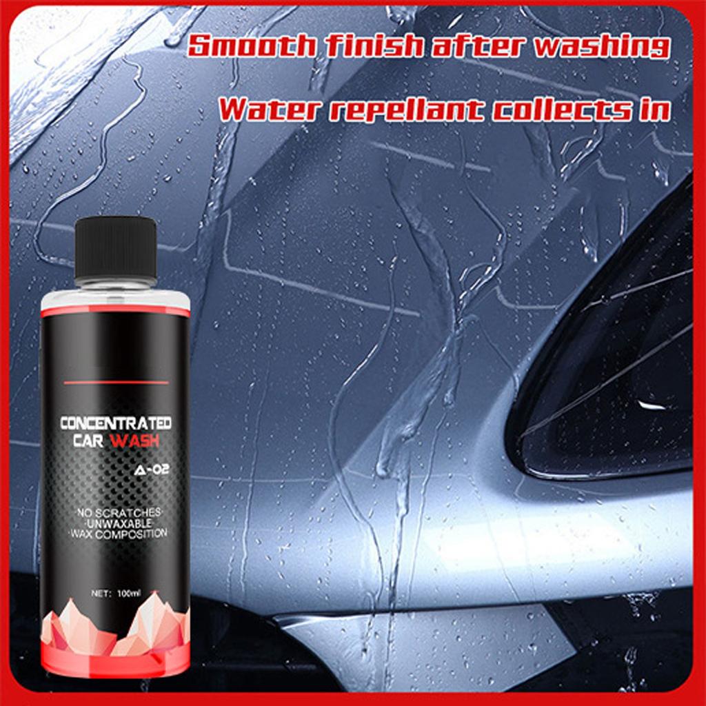 Водный воск для автомойки, высококонцентрированная пена, жидкость для мытья автомобиля, дезактивация краски, полировка, покрытие 100 мл