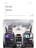 Органайзер на спинку сиденья автомобиля с коробкой для салфеток и карманами для хранения