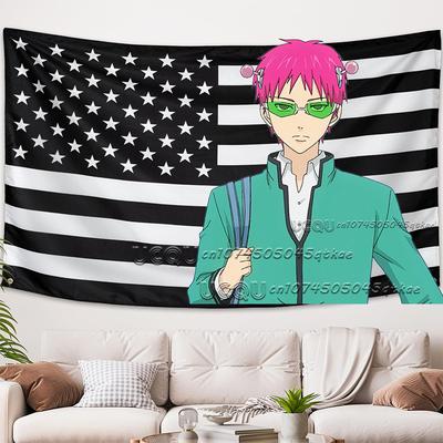 Новый американский флаг Наньсюн Циму Аниме Гобелен Украшение изголовья кровати в общежитии Ткань для украшения фона дивана в гостиной