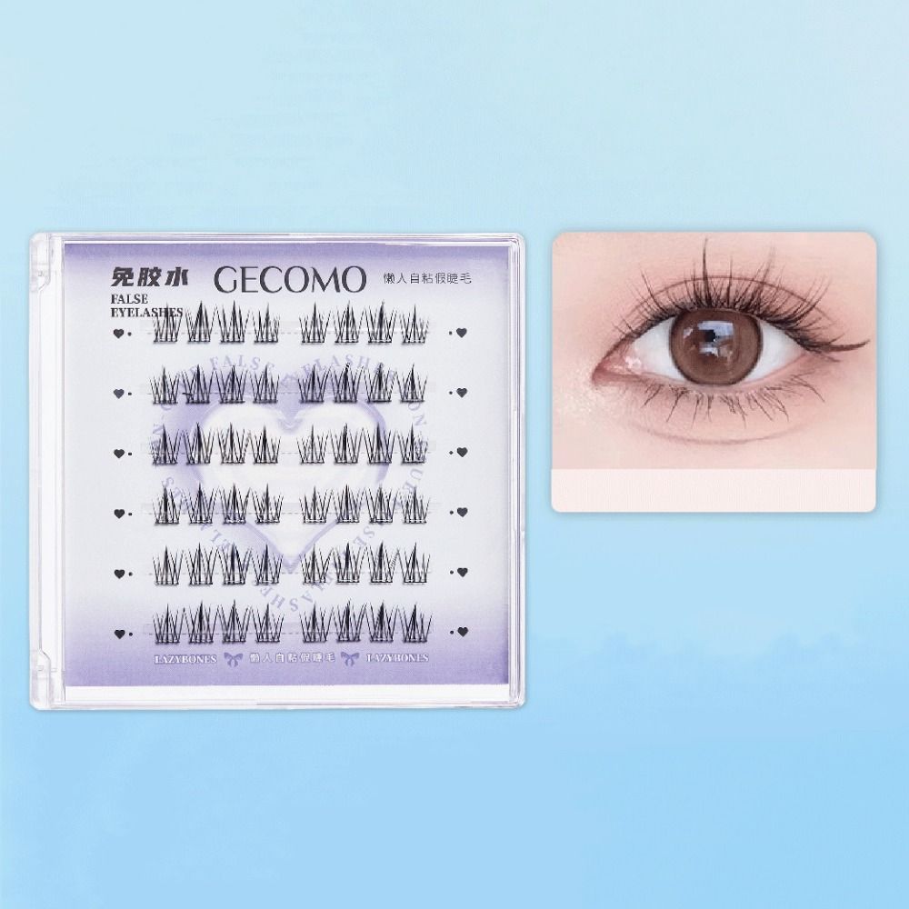 Накладные ресницы без клея для наращивания ресниц, индивидуальные пучки накладных ресниц ежедневно