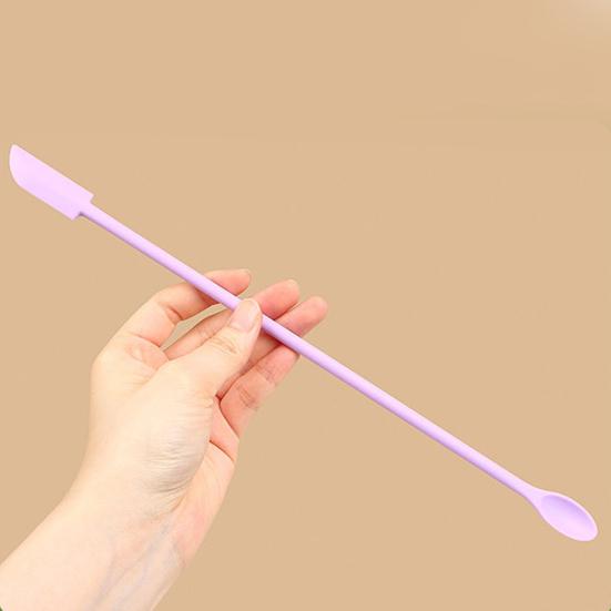 3Pcs Silicone Spatula Set Mini Jar Scraper Small Makeup Lotion Stirrer Mini Spatula for Jars Cosmetics Creams