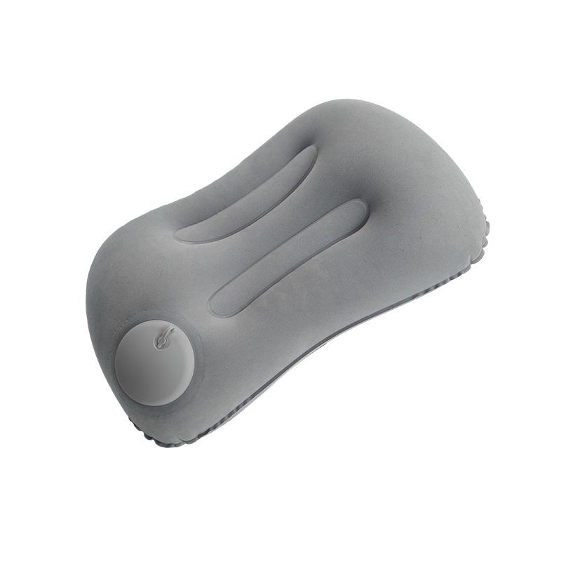 Press-and-Fold Inflatable Pillow: Large Neck and Lumbar Support for Camping and Travel