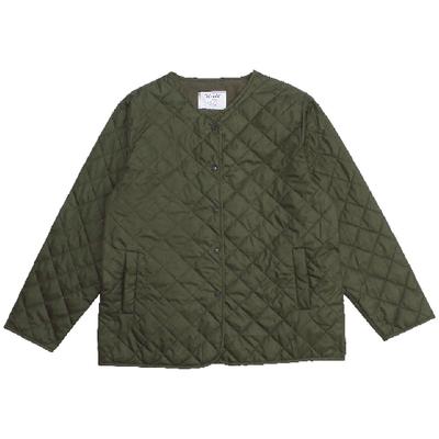 Куртка из флиса с начесом для холодной воды, простая [ASA], стеганая, без воротника, верхняя одежда, пальто, теплая, большая, свободная, подкладка, стиль, подкладка,