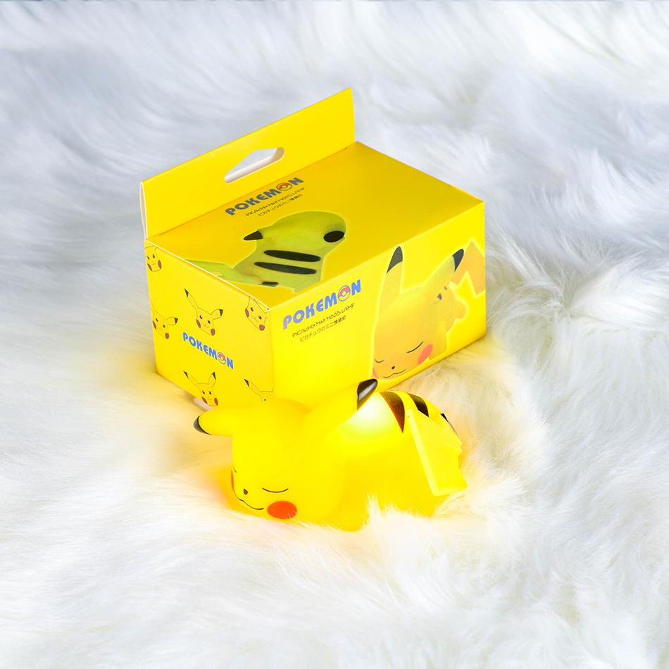 12 см Покемон Пикачу Ночной Светильник Аниме Фигурка Милая Прикроватная Лампа Для Спальни Украшения Детские Светящиеся Игрушки Рождественский Подарок