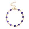 Metal Chain Lucky Evil Eye Bracelet Colorful Turkish Blue Evil Eye Bracelet  for Women Men