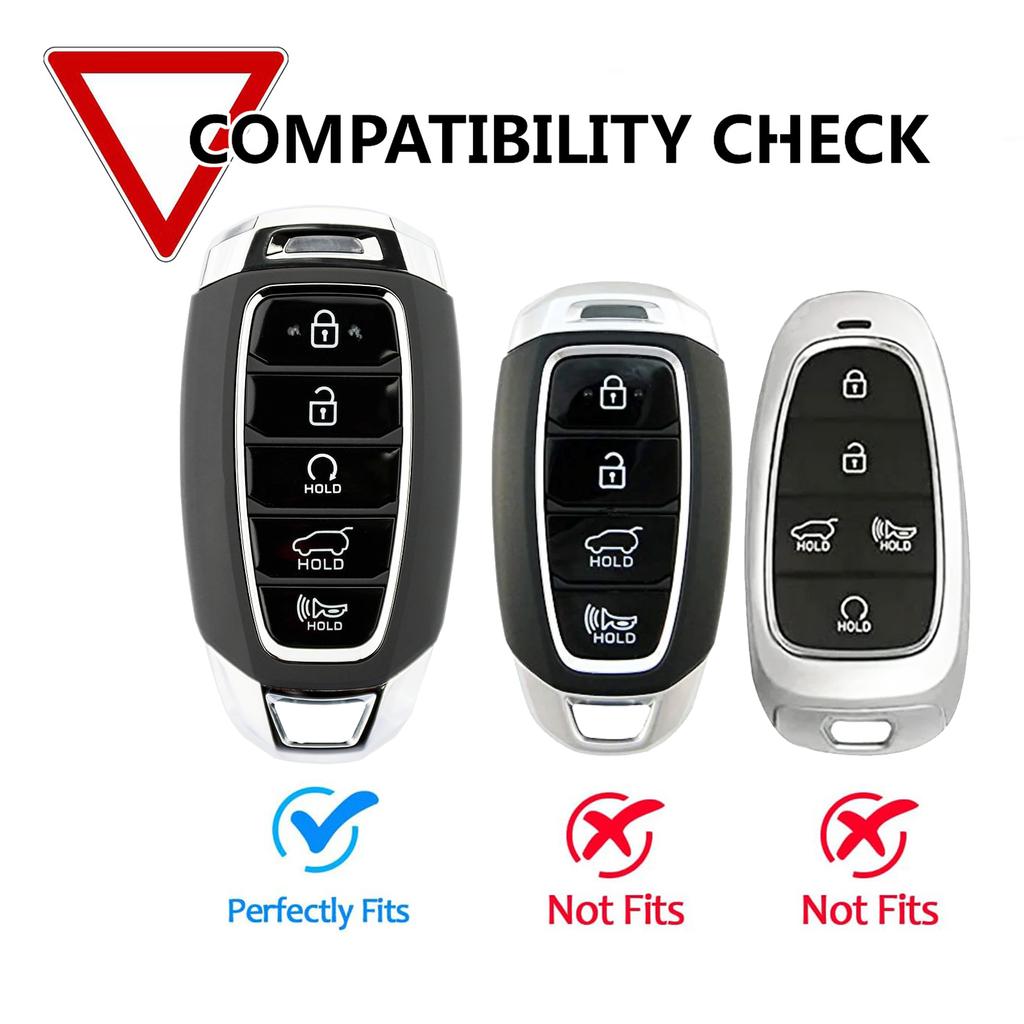 Брелок для ключей из углеродного волокна, чехол для автомобильного пульта дистанционного управления, чехол для брелока, держатель для защиты Hyundai Palisade Elantra 2021 2020 2019, автозапчасти