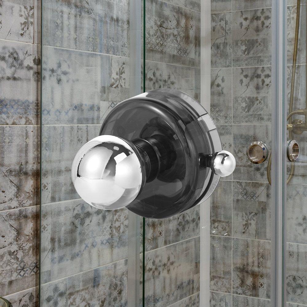 Waterproof Cabinet Knob Circular Glass Door Handle Suction Cup Door Handle Shower Room