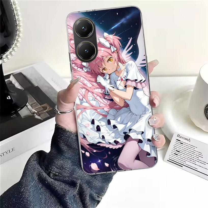 Мягкий чехол для телефона Madoka Magica для Xiaomi Redmi 15C 15 13C 13 Poco X5 X6 X7 F7 Ultra M7 12C 12 10 10C 9C 9A 9T 9 Fundas Poc