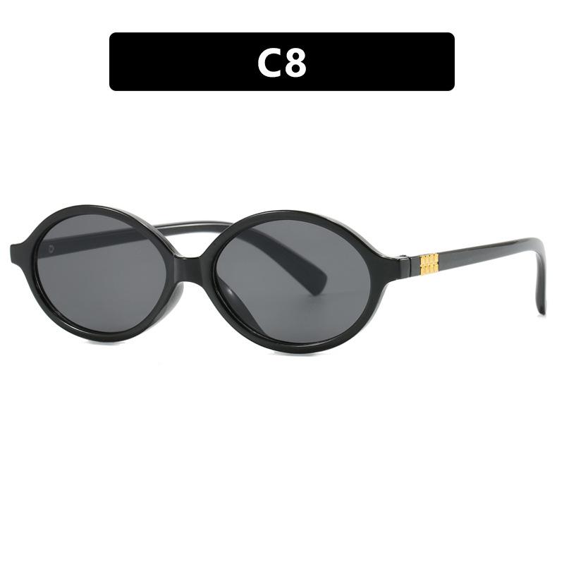 Oval Small Frame Plain Glasses Personalized Anti-blue Light Glasses Eye Protection Korean women Optical Spectacle Eyeglass