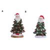 Мини-фигурка рождественской елки, Санта-Клаус, верхушка для рождественской елки, статуэтка из смолы, скульптура для дома и офиса