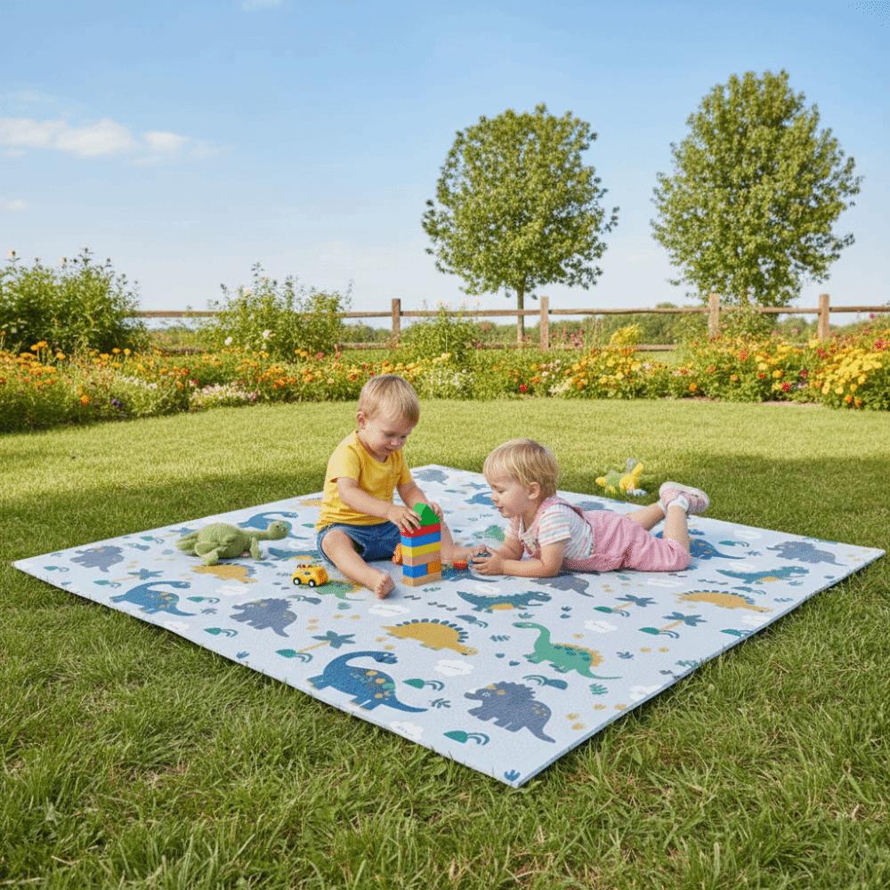 Portable Waterproof Floor Mat Washable Children's Play Mat Cute Highchair Splash Mat Daycare
