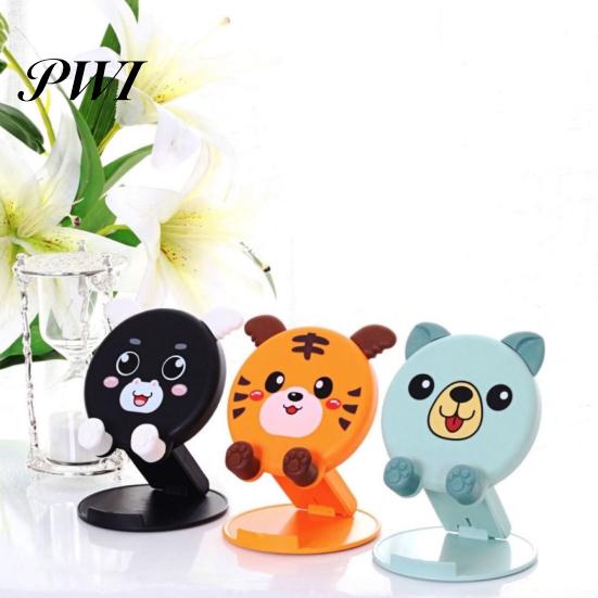 Desktop Folding Bracket Mobile Phone Holder Universal Foldable Portable Cute Cartoon Tablet Lifting for Table
