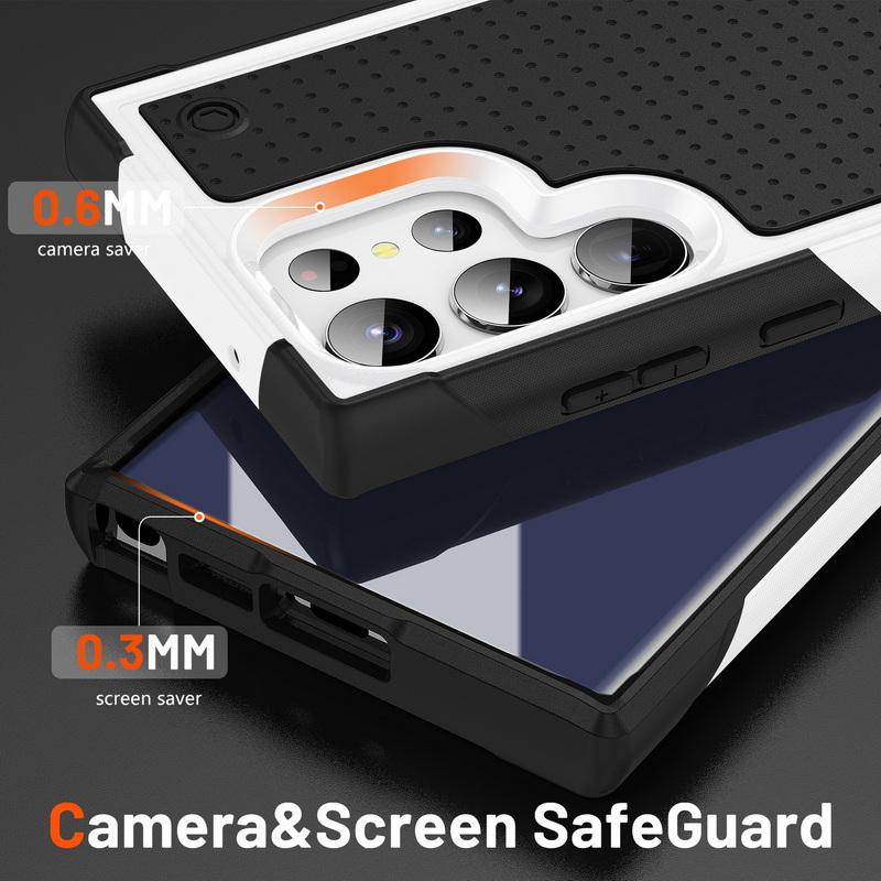 Двойной цветной квадратный чехол для Samsung Galaxy S23 + S22 Ultra A52 A32 A14 A33 5G Google Pixel 8 Pro 7A 7 Противоударный ПК Гибридный корпус телефона из ТПУ