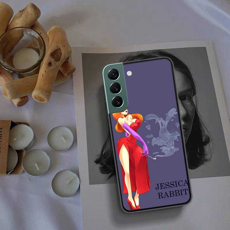 J-Джессика R-Кролики Чехол для телефона Для Samsung Galaxy S22 S25 Ultra S21 S10 Plus S26 Edge S20 S23 S24 FE Чехол Силиконовый Мягкий ТПУ