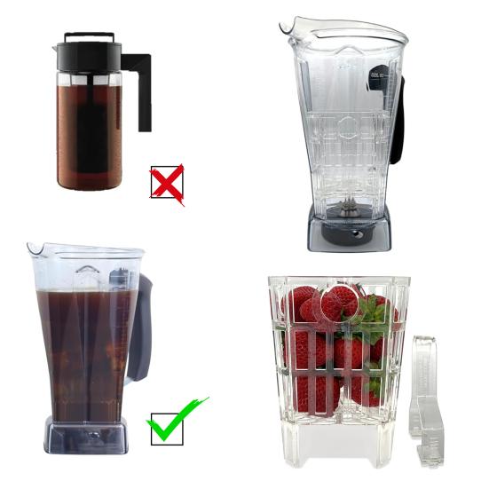 Blender Attachment Compatible with Vitamix 5200 E310 2.0 510 X2 X3 X4 Fresh Fruit Vegetable Cleaner Blender Accessories