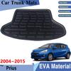 Коврики в багажник для Toyota Prius Аксессуары 2004~2015 Хэтчбек Автомобильный задний лоток для груза Коврик в багажник Задние накладки Аксессуары Материал EVA