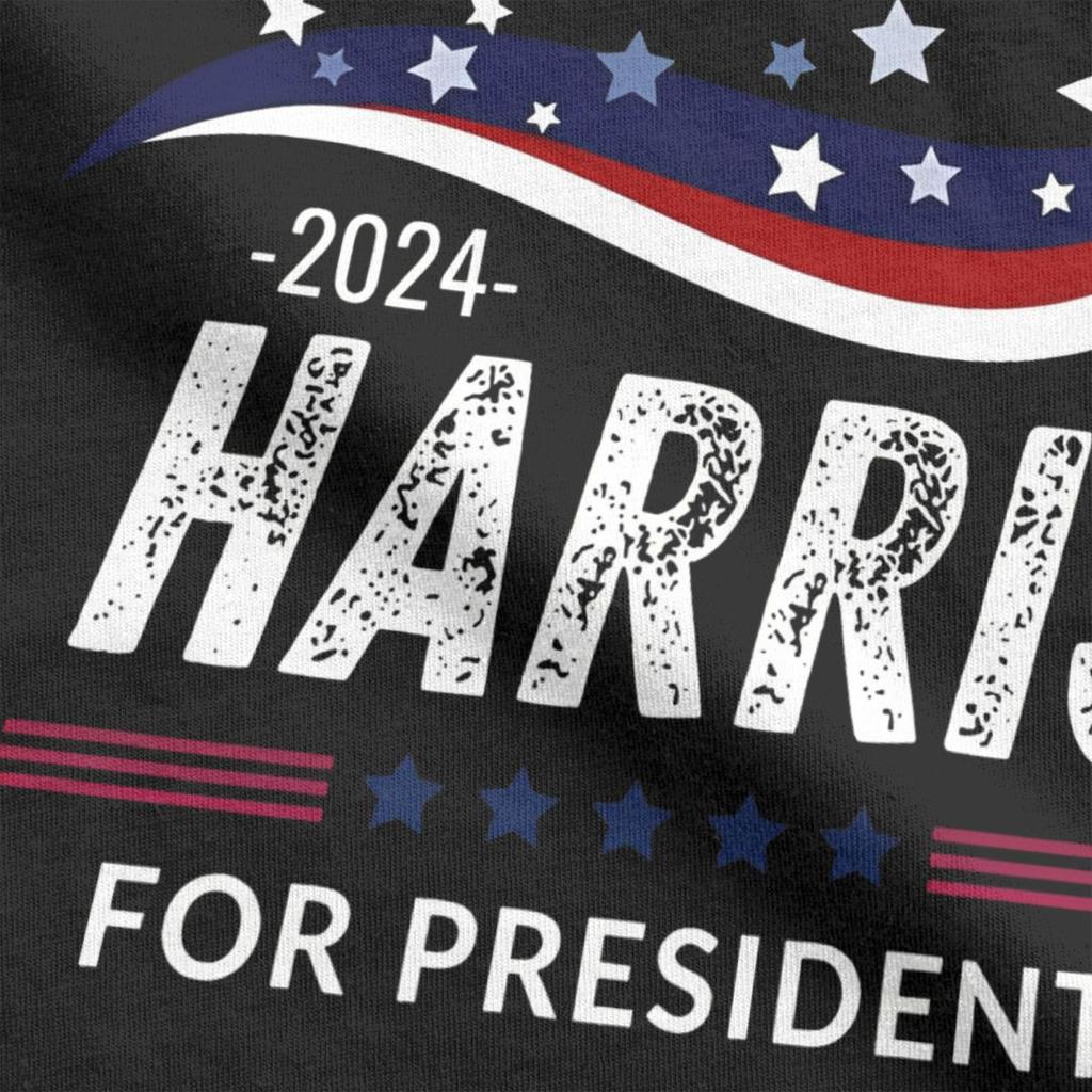Kamala Harris President Election T Shirts Apparel for Men Women 100% Cotton Fun T-shirt Short Sleeve Tops Birthday Gift