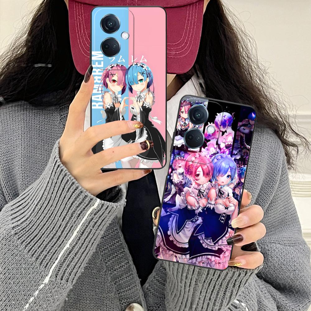 Чехол для мобильного телефона ReZero Rem Ram из матового ТПУ для OPPO Find X9 X8 X7 X6 X5 X3 X2 Plus s Pro Ultra Lite, цветная печать