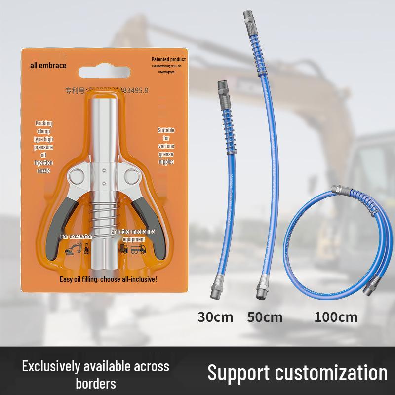Самоблокирующееся сопло для смазочного пистолета – Аксессуар типа зажимных клещей высокого давления