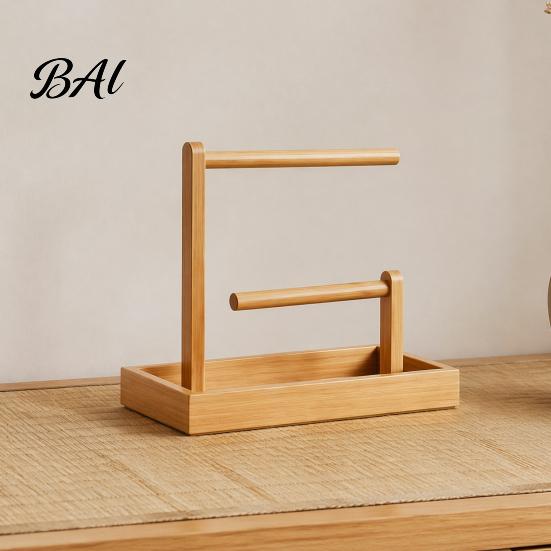 Desktop Storage Organizer Wooden Headband Holder Organizer, Large Capacity Box, Space Minimalist Unit Saving Multi Purpose Container, for Hair