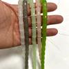 Сделай сам Разноцветные 8x12 мм Бусины в форме бамбукового сустава: Натуральный белый, зеленый, розовый, серый авантюрин для имитации нефритовых браслетов и ожерелий