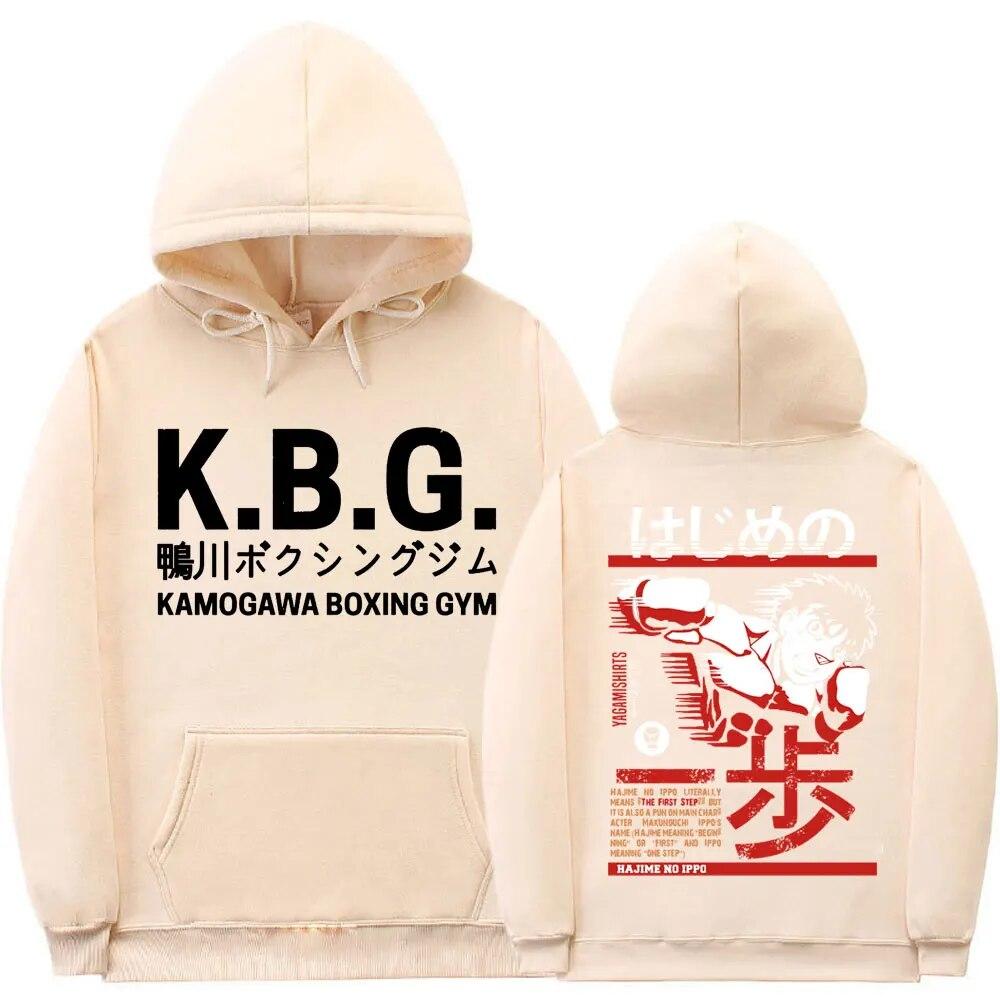 Унисекс японская уличная одежда Makunouchi Hajime No Ippo Толстовка с рисунком Аниме Harajuku Unisexs Kamogawa Бокс Тренажерный зал Боевые толстовки Топы