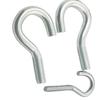 Galvanized White Zinc Open Hook Eye Bolt, 4-12, Non-Standard Carbon Steel