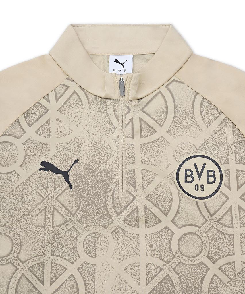 Puma Разминочный топ Dortmund с молнией на 1/4