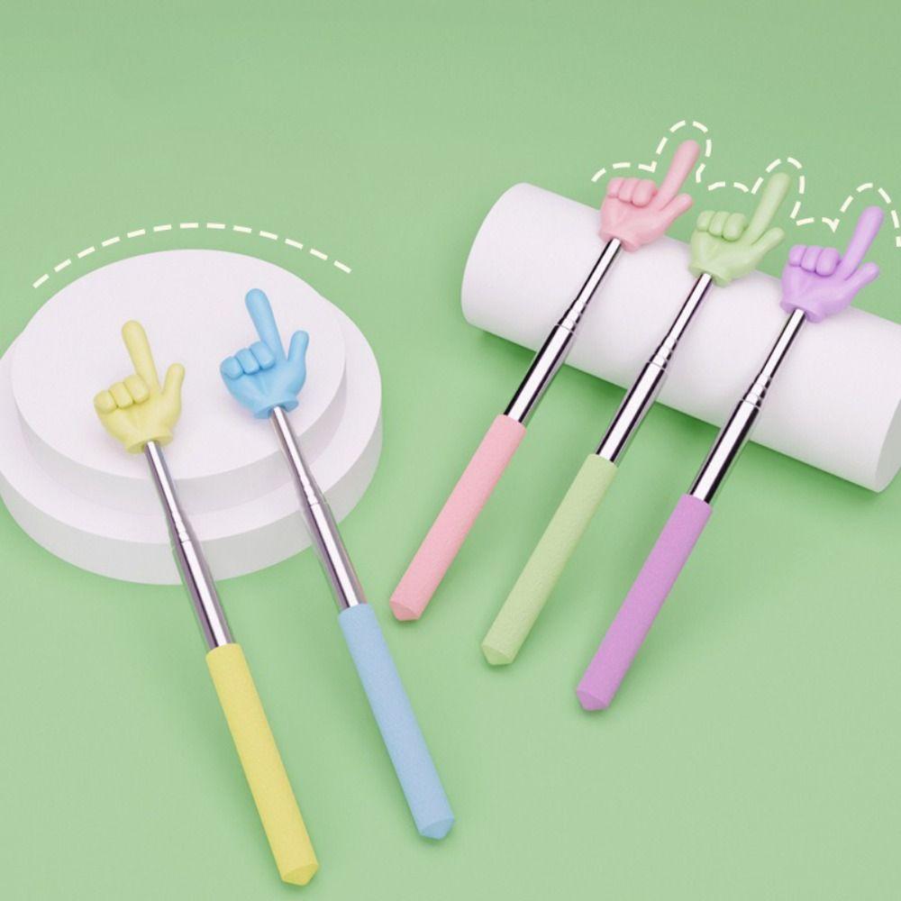 Telescopic Rod Finger Reading Sticks Finger Design Teaching Stick Whiteboard Hand Pointer  Students