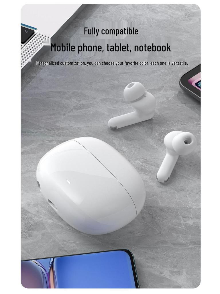 Новые беспроводные Bluetooth-наушники TWS для игр с ультрадолгим временем работы от аккумулятора, HD-звонками, шумоподавлением и беспроводным спортивным дизайном.