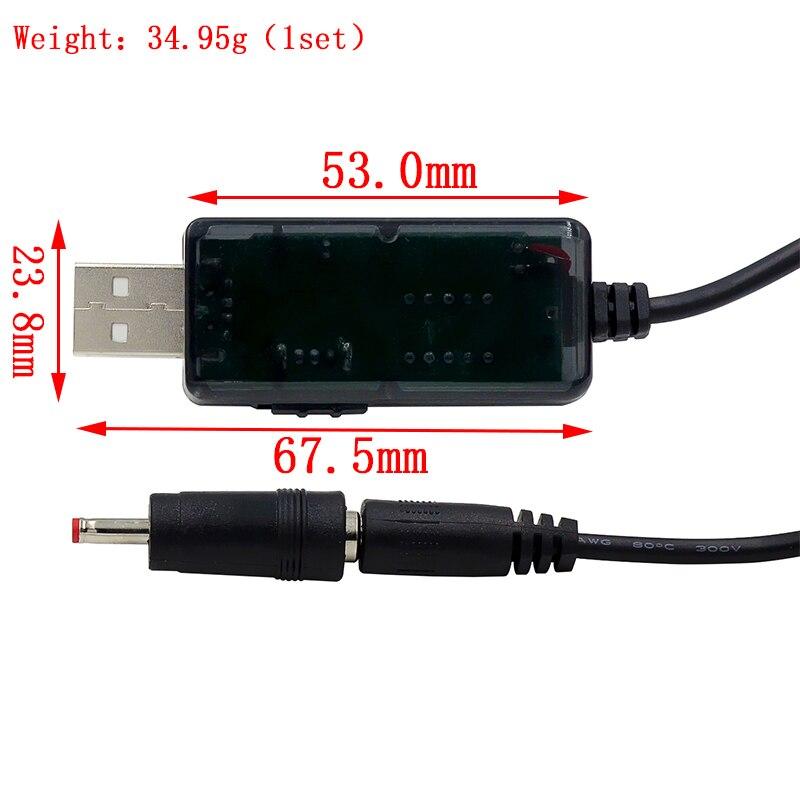 USB повышающий преобразователь постоянного тока от 5 В до 9 В 12 В USB повышающий преобразователь кабель + разъем 3,5x1,35 мм для источника питания/зарядного устройства/преобразователя питания