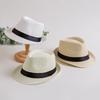 Sun Protection Cowboy Jazz Cap Wide Brim Panama Cap Elegant Men Straw Hat Unisex